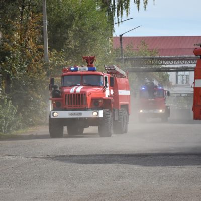 Пожарно-тактические учения с участием ПЧ-23 и СПЧ-10 г. Камбарки
