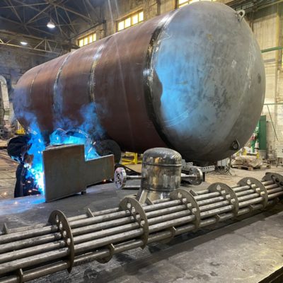 Процесс изготовления ресивера азота и теплообменника этилена